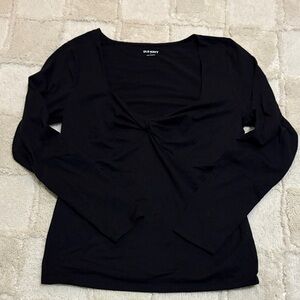 Old Navy Women's Black Long Sleeve Top